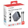Verbatim Mini GaN Charger 65W con Pantalla TFT (2xUSB-C + 1xUSB-A)