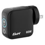 Verbatim Mini GaN Charger 65W con Pantalla (2xUSB-C, 1xUSB-A)