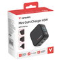 Verbatim Mini GaN Charger 65W con Pantalla (2xUSB-C, 1xUSB-A)