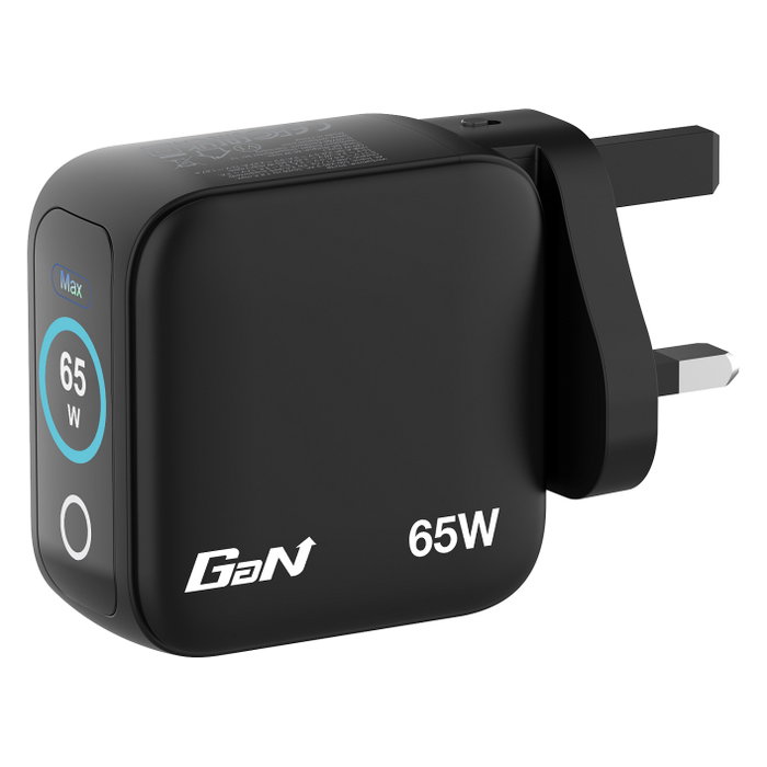 Verbatim Mini GaN Charger 65W con Pantalla (2xUSB-C, 1xUSB-A)