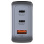 Verbatim Mini GaN Charger 65W con Pantalla TFT (2xUSB-C + 1xUSB-A)