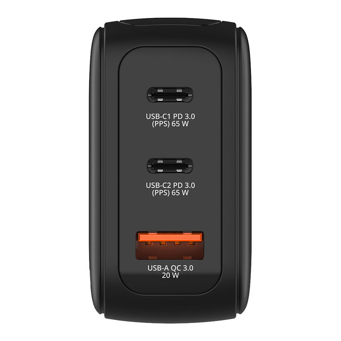 Verbatim Mini GaN Charger 65W con Pantalla (2xUSB-C, 1xUSB-A)