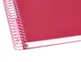 Antartik Cuaderno espiral A4 120h tapa forrada color frambuesa
