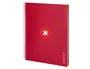 Antartik Cuaderno espiral A4 120h tapa forrada color frambuesa