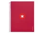 Antartik Cuaderno espiral A4 120h tapa forrada color frambuesa