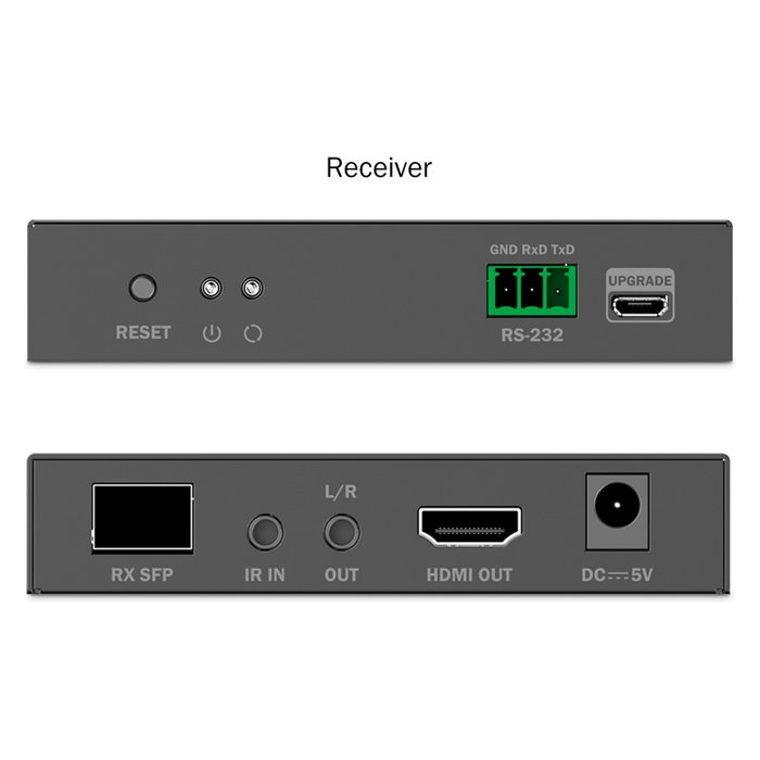 Digitus DS-55350 Extensor Set HDMI Fiber IP 4K/60Hz Negro