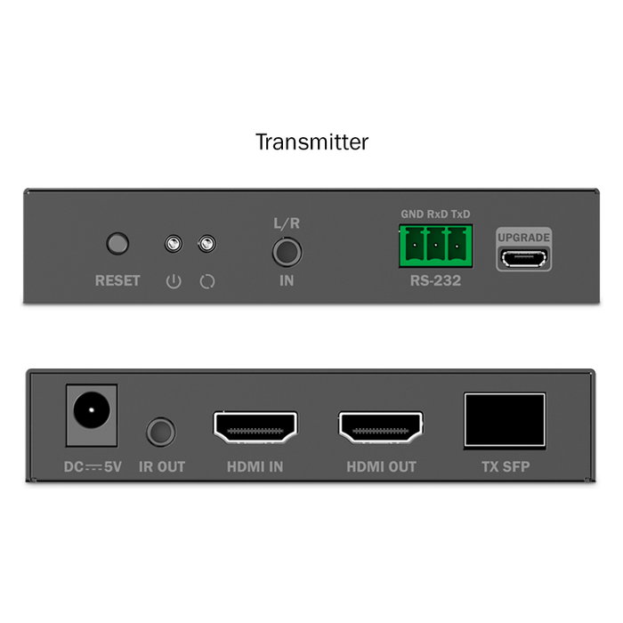 Digitus DS-55350 Extensor Set HDMI Fiber IP 4K/60Hz Negro