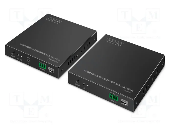 Digitus Extender Set HDMI Fiber IP 4K/60Hz DS-55350 Negro Digitus Extender Set HDMI Fiber IP 4K/60Hz DS-55350 Negro