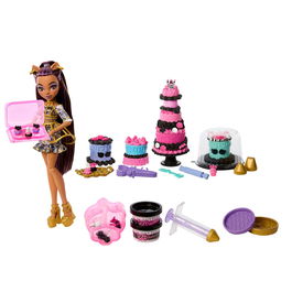 Mattel Monster High JBG78 Kit de Pastelería Cumplespantos con Muñeca Clawdeen Wolf +4 Años