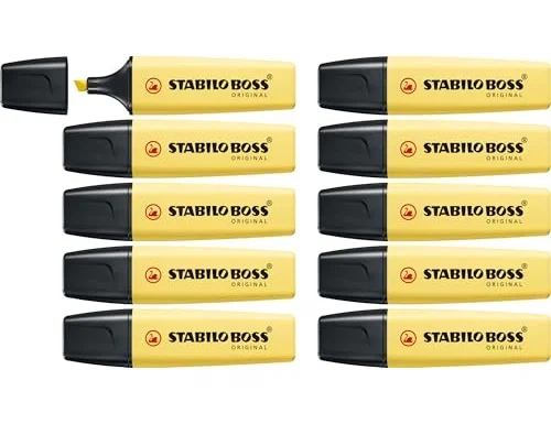 Stabilo STABILO BOSS ORIGINAL Amarillo Pastel (Set de 10)