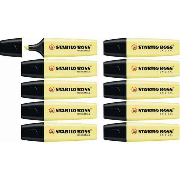 Stabilo STABILO BOSS ORIGINAL Amarillo Pastel (Set de 10)