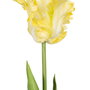 Flor Tulipán Amarillo Tejido Decoración 63 cm (Set de 12)