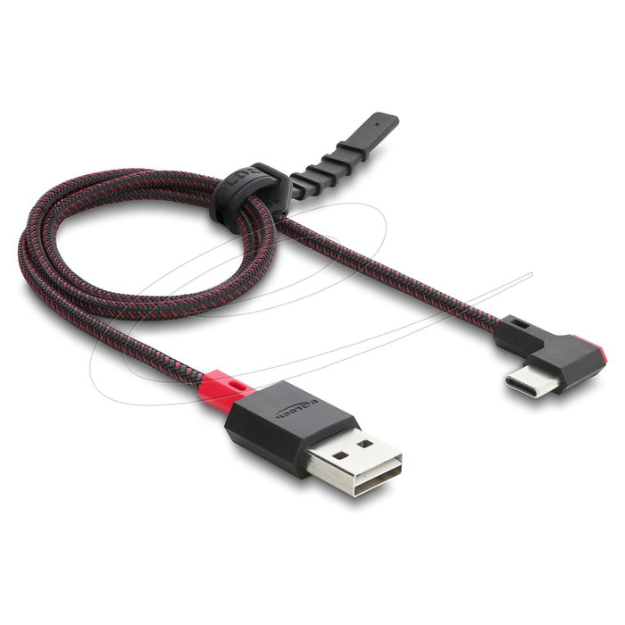 DeLOCK EASY-USB 2.0 Cable USB Tipo-A a USB Tipo-C™ Angular 0,5 m Rojo/Negro DeLOCK EASY-USB 2.0 Cable USB Tipo-A a USB Tipo-C™ Angular 0,5 m Rojo/Negro