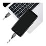 LogiLink Set de 3 cables USB 2.0 Type-C a Type-C, aluminio y nylon, blanco/negro
