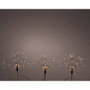 Lumineo Estaca Microled Fuegos Artificiales Exterior 180 Luces Blanca Cálida IP44 Temporizador 8 Funciones 3 Piezas 45cm