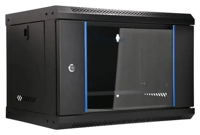 Extralink LITE 6U 530X400 Gabinete de Rack Negro con Estante