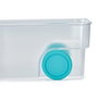 Joseph Joseph FridgeStore Large Contenedor de Almacenamiento Transparente con Ruedas y Divisor de Gran Tamaño