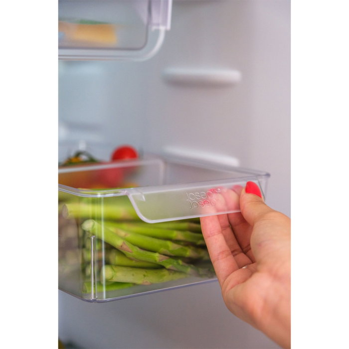 Joseph Joseph FridgeStore Large Contenedor de Almacenamiento Transparente con Ruedas y Divisor de Gran Tamaño Joseph Joseph FridgeStore Large Contenedor de Almacenamiento Transparente con Ruedas y Divisor de Gran Tamaño