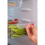 Joseph Joseph FridgeStore Large Contenedor de Almacenamiento Transparente con Ruedas y Divisor de Gran Tamaño