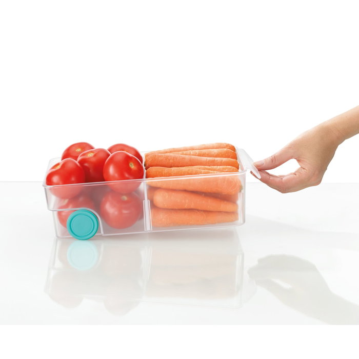Joseph Joseph FridgeStore Large Contenedor de Almacenamiento Transparente con Ruedas y Divisor de Gran Tamaño Joseph Joseph FridgeStore Large Contenedor de Almacenamiento Transparente con Ruedas y Divisor de Gran Tamaño