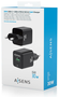Aisens Cargador GaN 30W con USB-C y USB-A, Negro