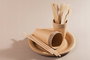 Algon Set 10 Platos Cartón Kraft 20 cm (24 Unidades)