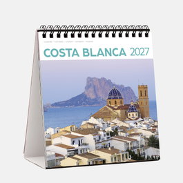 TRIANGLE POSTALS Calendario de sobremesa 2027 Costa Blanca 14x15cm