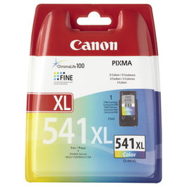 Canon CL-541XL Tinta a Base de Pigmentos Tripa Cian, Magenta, Amarillo - Cartucho Original de 15 ml para PIXMA (Rinde 400 Páginas)