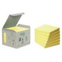 Post-It Bloc de Notas Adhesivas Recicladas Canary Yellow, Pack de 6