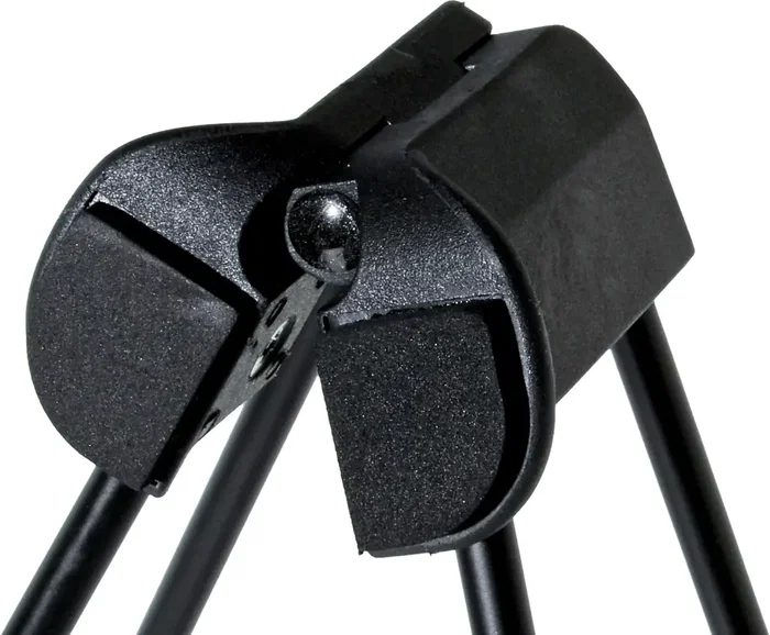 QuikLok Soporte GHS/001 para Guitarra Eléctrica, Acústica y Trompa, Ajustable en 5 Posiciones, Plegable, Negro, Hasta 5 kg