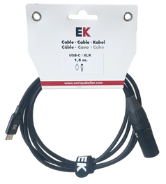 Cable Ek Audio Usb-C Xlr Macho 1,8 m