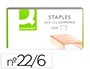 Q-connect Grapas Nº 22/6 24/6 Cobreadas Caja 1000 Unidades