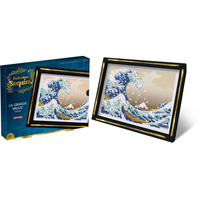 Lansay Kit de Ocio Creativo Colección Lentejuelas La Gran Ola Hokusai LAN3181860203460 Edad 14 Lansay Kit de Ocio Creativo Colección Lentejuelas La Gran Ola Hokusai LAN3181860203460 Edad 14