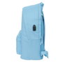 Safta Mochila Doble Munich Basics para Portátil 15,6 Pulgadas con USB Azul