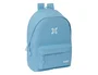 Safta Mochila Doble Munich Basics para Portátil 15,6 Pulgadas con USB Azul