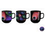 DKD Home Decor Tazas de Porcelana Peacock Surtidas de 380ml