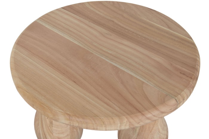 DKD Home Decor Mesita Auxiliar Moderno Natural 60 x 40 x 60 cm
