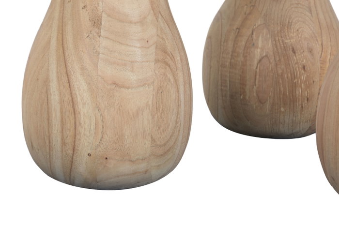 DKD Home Decor Mesita Auxiliar Moderno Natural 60 x 40 x 60 cm
