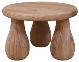 DKD Home Decor Mesita Auxiliar Moderno Natural 60 x 40 x 60 cm