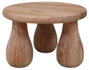 DKD Home Decor Mesita Auxiliar Moderno Natural 60 x 40 x 60 cm