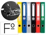 Liderpapel Archivador de Palanca Forrado PVC Colores Surtidos 52 mm