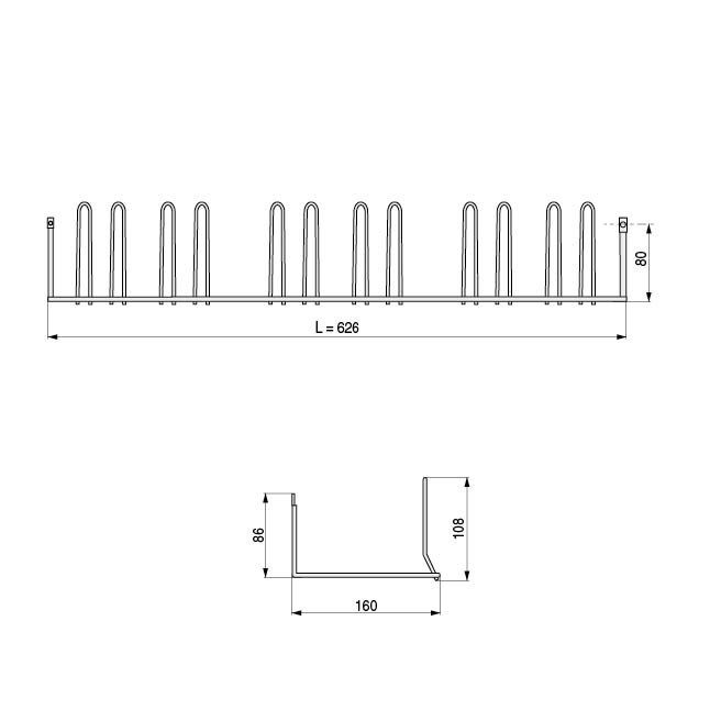 HERRAJES ALK Zapatero Extensible 626 Gris Ral 9006 Hierro Largo 62.6cm Pares Zapatos: 3