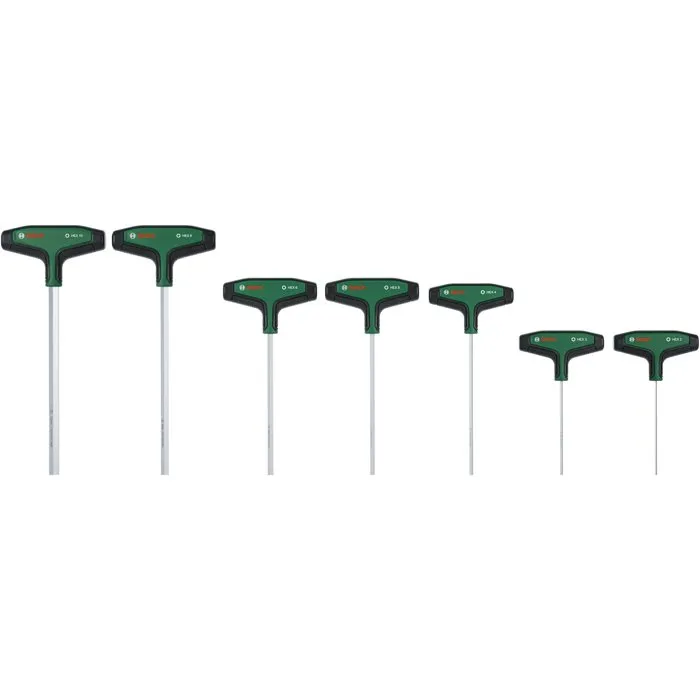 Bosch BOS4059952735313 Juego de 7 Destornilladores Hexagonales con Mango en T, de 2 a 10 mm Bosch BOS4059952735313 Juego de 7 Destornilladores Hexagonales con Mango en T, de 2 a 10 mm