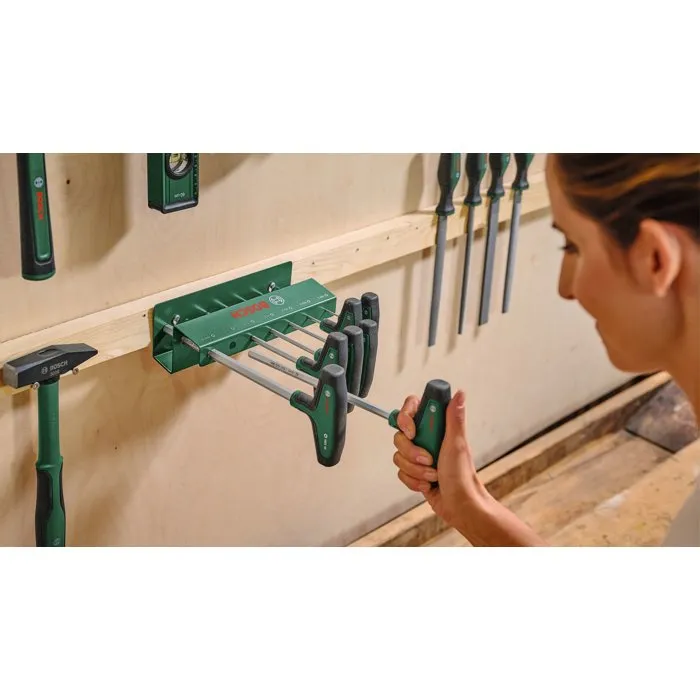 Bosch BOS4059952735313 Juego de 7 Destornilladores Hexagonales con Mango en T, de 2 a 10 mm Bosch BOS4059952735313 Juego de 7 Destornilladores Hexagonales con Mango en T, de 2 a 10 mm