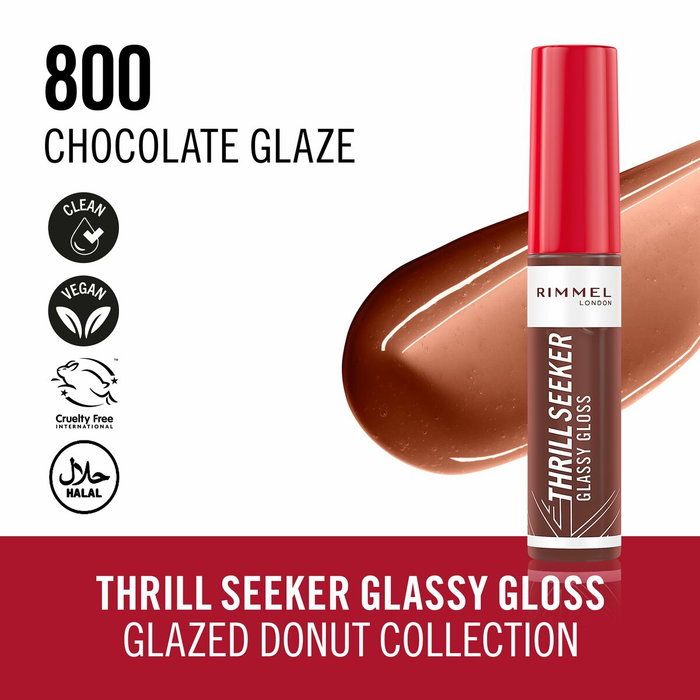 Rimmel London Thrill Seeker Brillo Labial 800-Chocolate Glaze