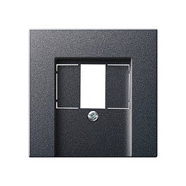 GIRA 027628 Carcasa para Toma TAE, Stereo y USB Sistema 55 en Color Antracita - Abdeckung