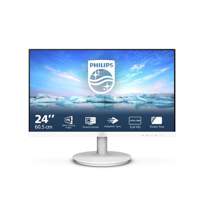 Philips 241V8AW/00 Monitor 23,8 pulg. IPS Full HD Blanco