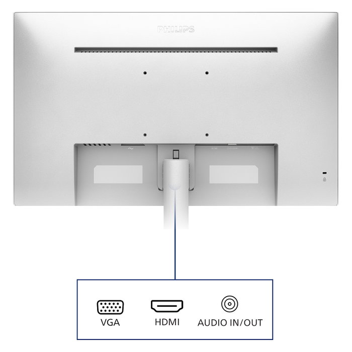 Philips 241V8AW Monitor 23.8 pulgadas Full HD Blanco