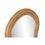 DKD Home Decor Espejo de Ratán y Cristal Natural 49x118 cm