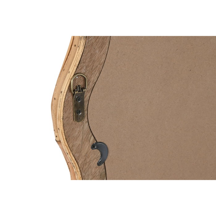 DKD Home Decor Espejo de Ratán y Cristal Natural 49x118 cm